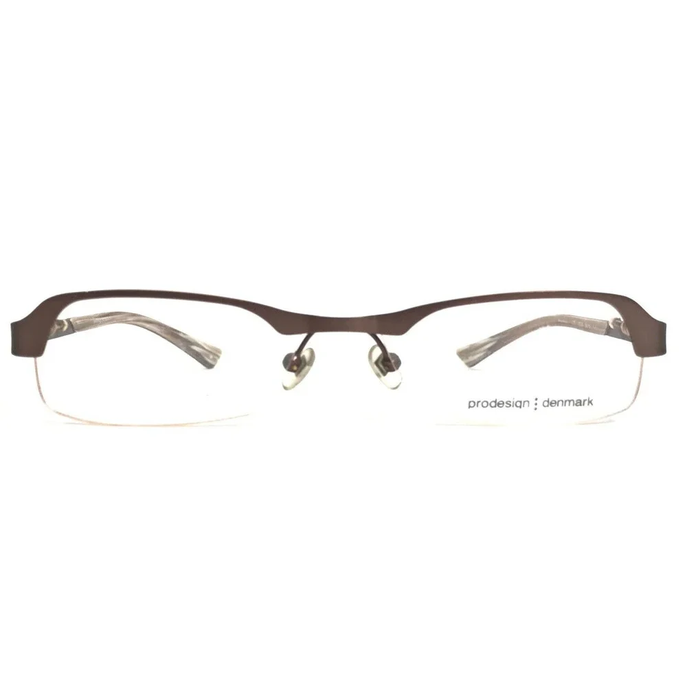 Prodesign Denmark Eyeglasses Frames 4102 5031 Brown Rectangular 54-15-135
